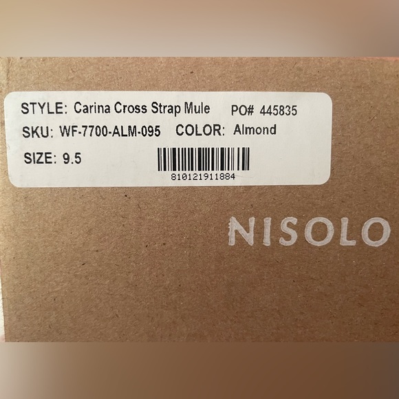 Introducing Nisolo's Carina Cross Strap Mule in Almond 9.5 Women’s - Picture 10 of 10